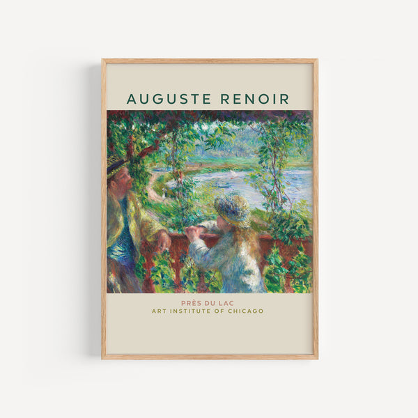 Affiche Auguste Renoir - Près du Lac, 1880
