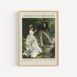 Affiche Auguste Renoir - La Promenade, 1870