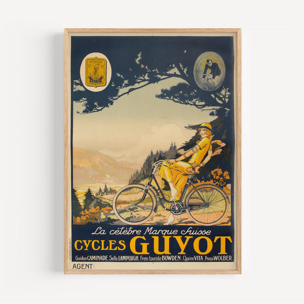 The French Print - Affiche Cycles Guyot, 1920