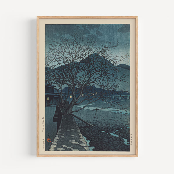 The French Print - Affiche Evening in Beppu - Hasui Kawase, 1897