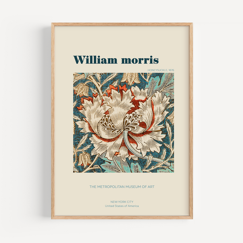 Affiche William Morris - Honeysuckle, 1876