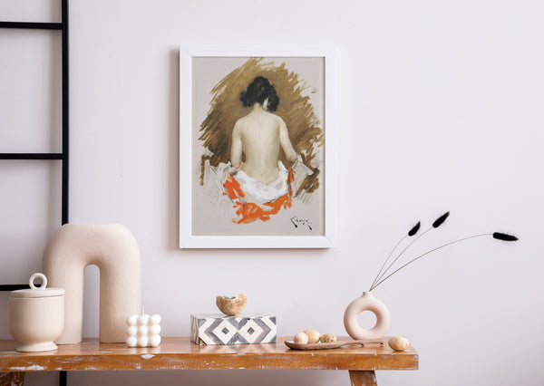 The French Print - William Merritt, Nude