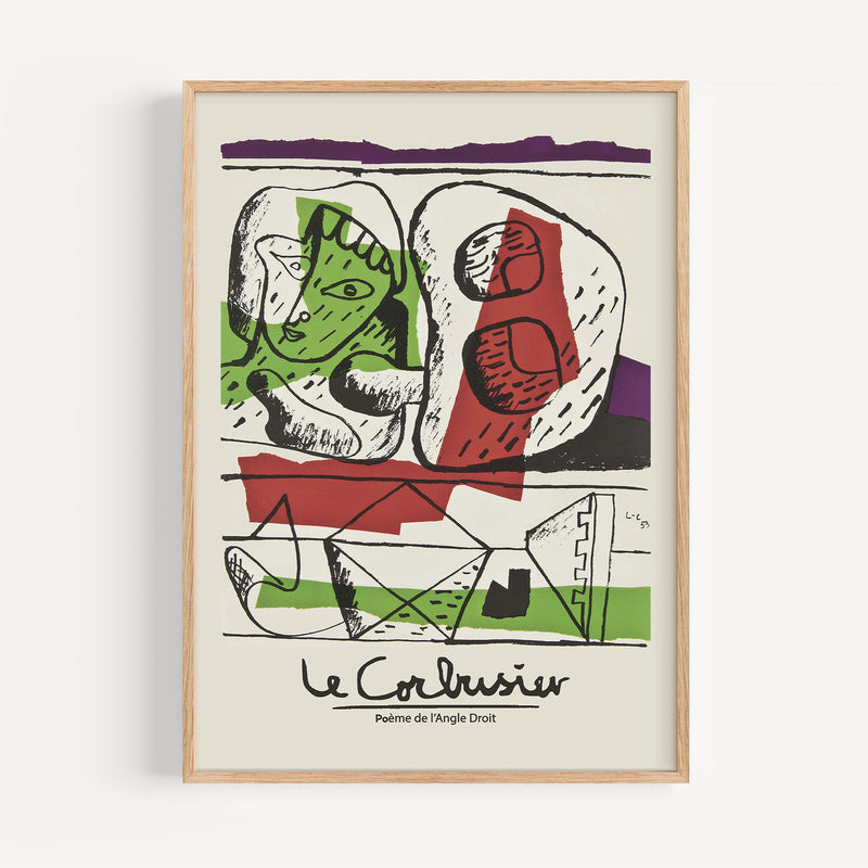 Affiche Le Corbusier, Poème de l'angle droit