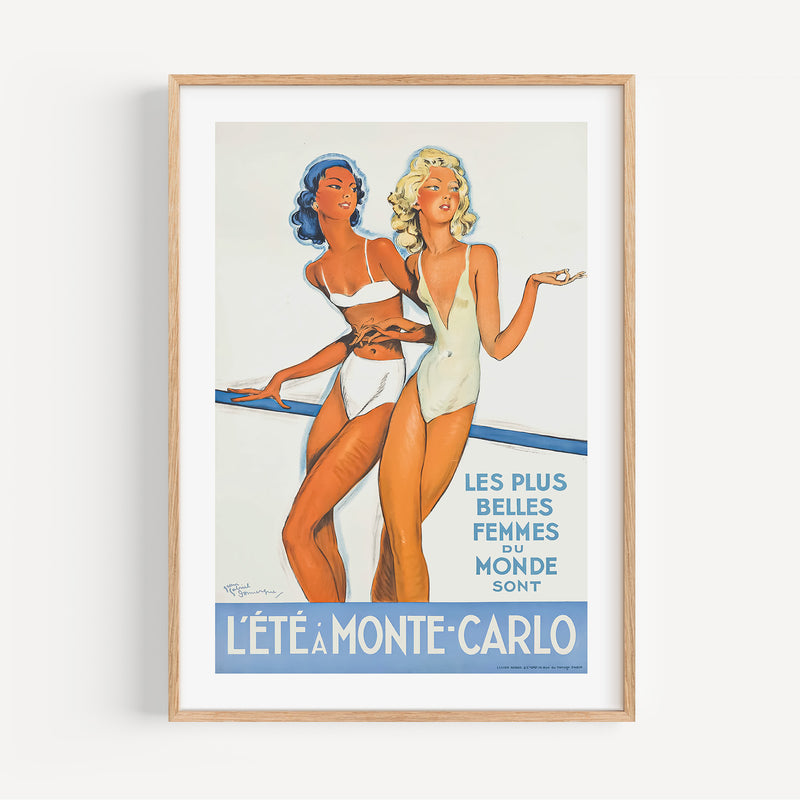 Affiche Monte Carlo, J.G Domergue