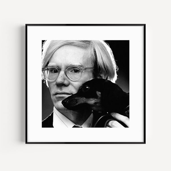 Photographie N&B Andy Warhol & Archie