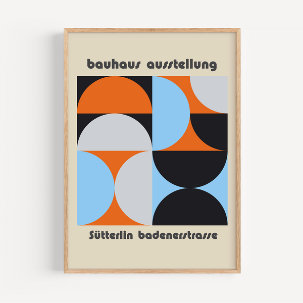 The French Print - Affiche Bauhaus - Sütterlin Badernerstrasse 109