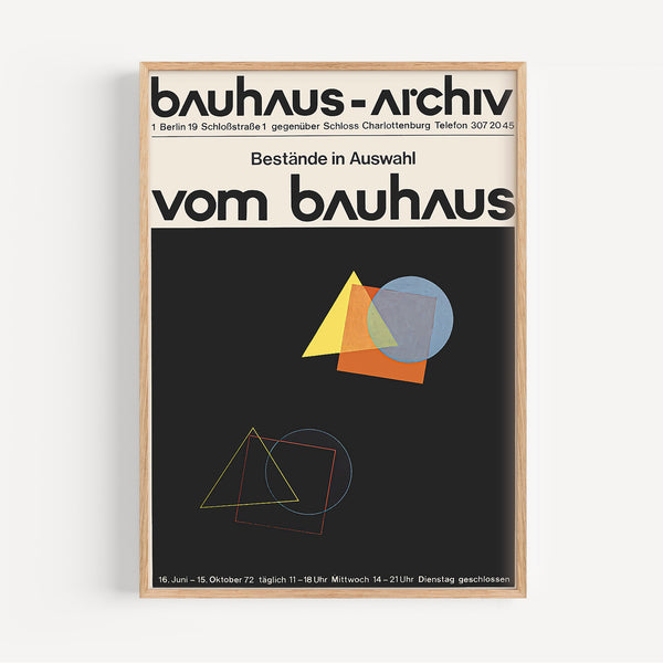 Affiche Bauhaus Archiv
