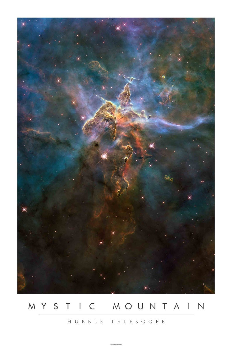 Affiche Mystic Mountain - Télescope Hubble