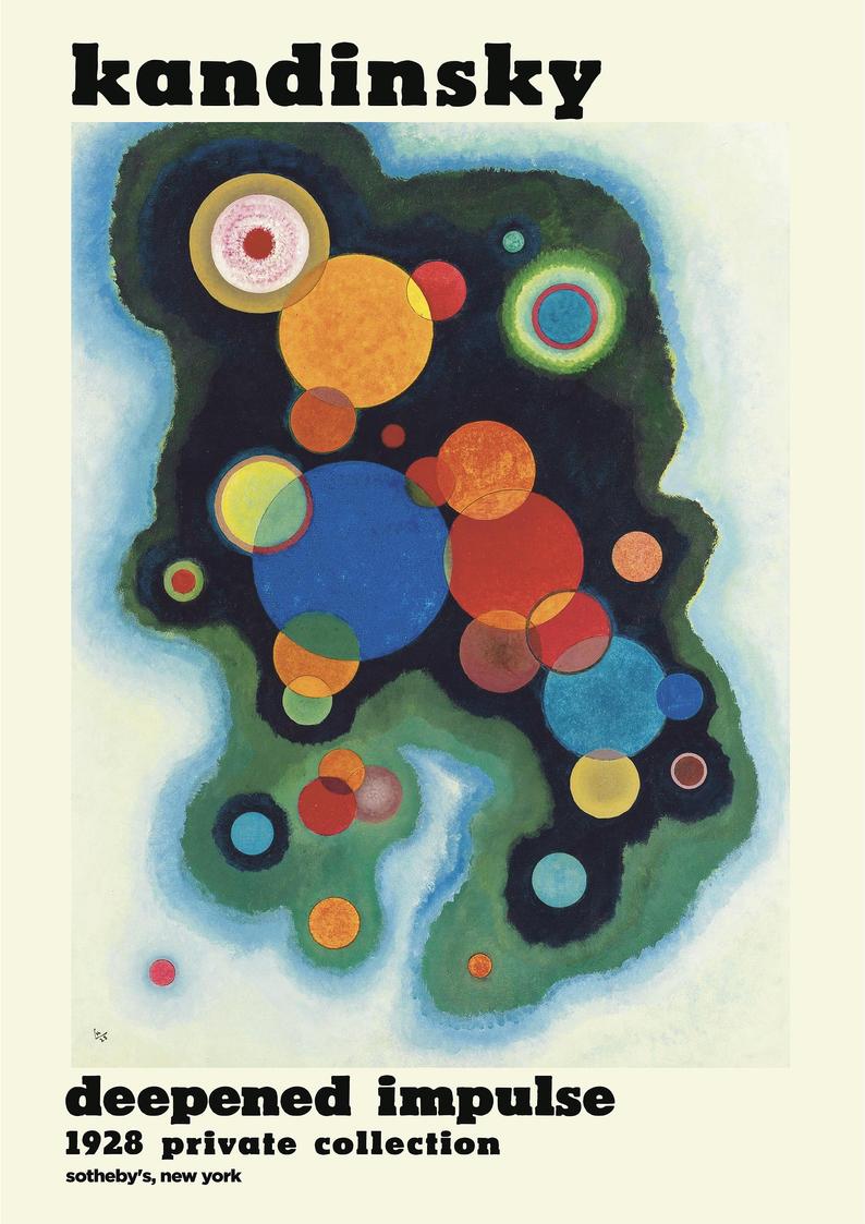 Affiche Kandinsky - Deepened Impulse, 1928