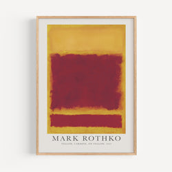 Rothko, Yellow Carmine on Yellow