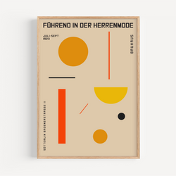 The French Print - Affiche Bauhaus - Führend in der Herrenmode