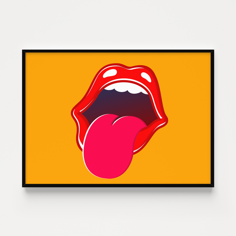 Affiche Pop Art - Rolling Stones Inspired
