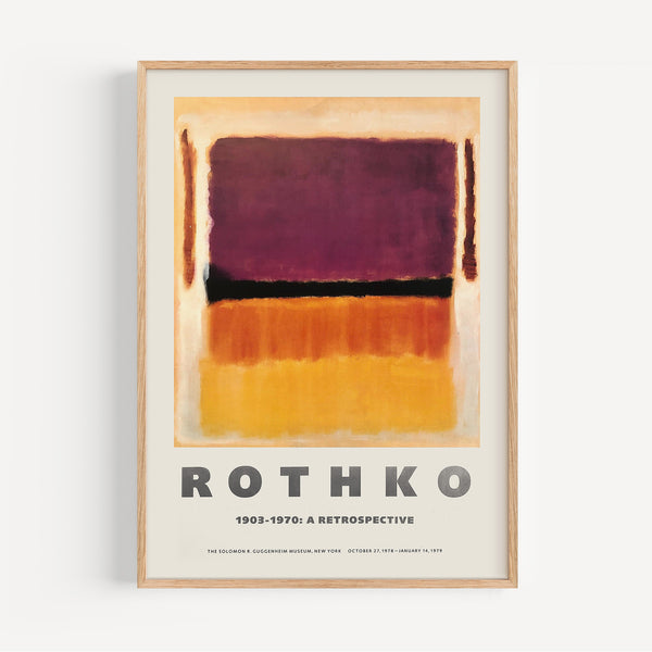 Affiche Mark Rothko, Retrospective