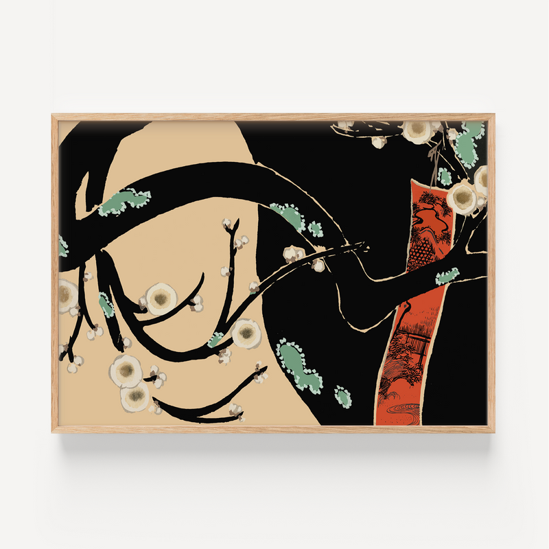 Affiche Kamisaka Sekka - Flowers of a Hundred Worlds : Plum, 1910