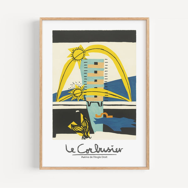 Affiche Le Corbusier, Poème de l'angle droit