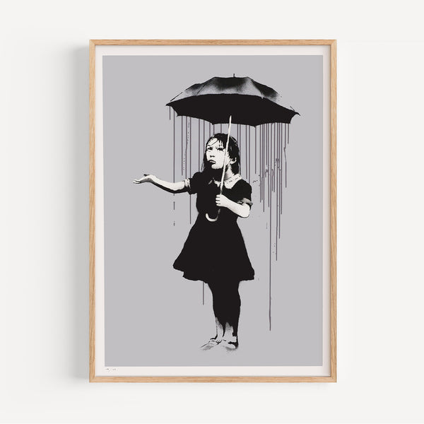 Banksy - Nola (Grey Rain)