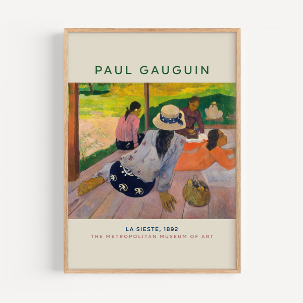 Affiche Paul Gauguin - La Sieste, 1892
