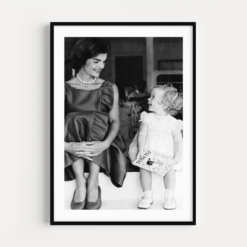 Photographie Noir & Blanc Jacqueline & Caroline Kennedy